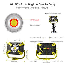 Carica l&#39;immagine nel visualizzatore di Gallery, ikkle Faro Luce LED Esterno Portatile Ricaricabile 4400mAh 2.1A 1 Pezzo Verde