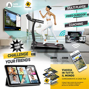 Tapis ROULANT Elettrico Pieghevole Bluetooth (1800 W / 2,5HP Picco), App...