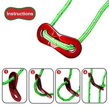 Carica l'immagine nel visualizzatore di Gallery, BHGWR Riflettenti Corde per Tende 8 Pezzi, Leggero Linee Guida Le Tende...