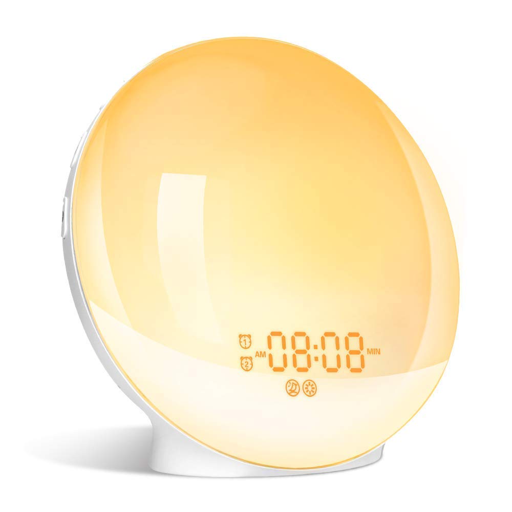 Wake up Light Luce Sveglia da Comodino con Simulazione dell'Alba e Tramonto... - Ilgrandebazar