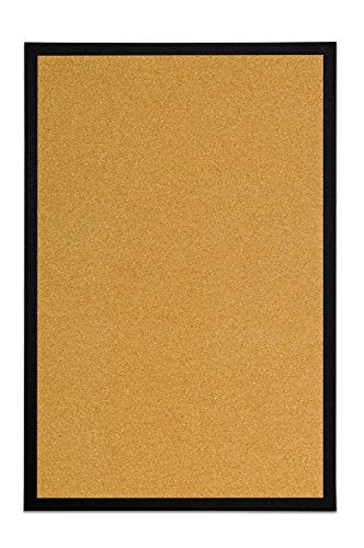 Bi-Office Lavagna in Sughero, Cornice MDF Nero, 60x40 cm cm, Nero - Ilgrandebazar
