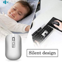 Carica l&#39;immagine nel visualizzatore di Gallery, GeekerChip Mouse Bluetooth,Mouse Wireless 1.Argento Bluetooth