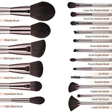 Carica l&#39;immagine nel visualizzatore di Gallery, Bestope Pennelli Make Up,Set di 18 da Trucco Champagne Gold