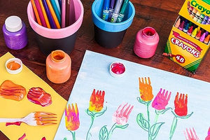 CRAYOLA I Lavabilissimi - 10 Tempere Lavabili per Bambini, Confezione da 10 Barattolini da 59 ml, per lavoretti e decorazioni, Età Consigliata: da 3 Anni