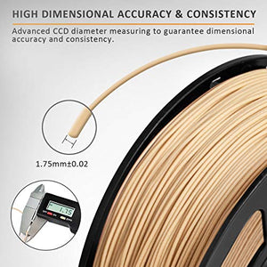 SUNLU 3D Printer Filament PLA, 1.75mm PLA Wood Filament, Printing