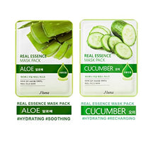 Carica l&#39;immagine nel visualizzatore di Gallery, Jluna korea real essence facial sheet masks 10 pack - 10 different types of... - Ilgrandebazar