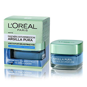 L'Oréal Paris Maschera per il Viso Argilla Pura Confezione Singola - Ilgrandebazar