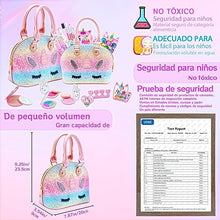 Carica l&#39;immagine nel visualizzatore di Gallery, Unicorno Trucchi Bambina Set - 22 pezzi Trousse Trucchi Bambina Anallergici,Lavabile Set Di Trucchi Per Bambini,Valigetta Trucco Bambina,Giochi Bambina Natale Compleanno Regalo 3 4 5 6 7 8 9 10 Anni