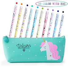 Carica l&#39;immagine nel visualizzatore di Gallery, Penne per Unicorno Ragazze Regalo di Compleanno Bambine, VSTON Verde