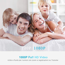 Carica l'immagine nel visualizzatore di Gallery, Webcam 1080P per pc con Microfono, web camera microfono riduzione del...