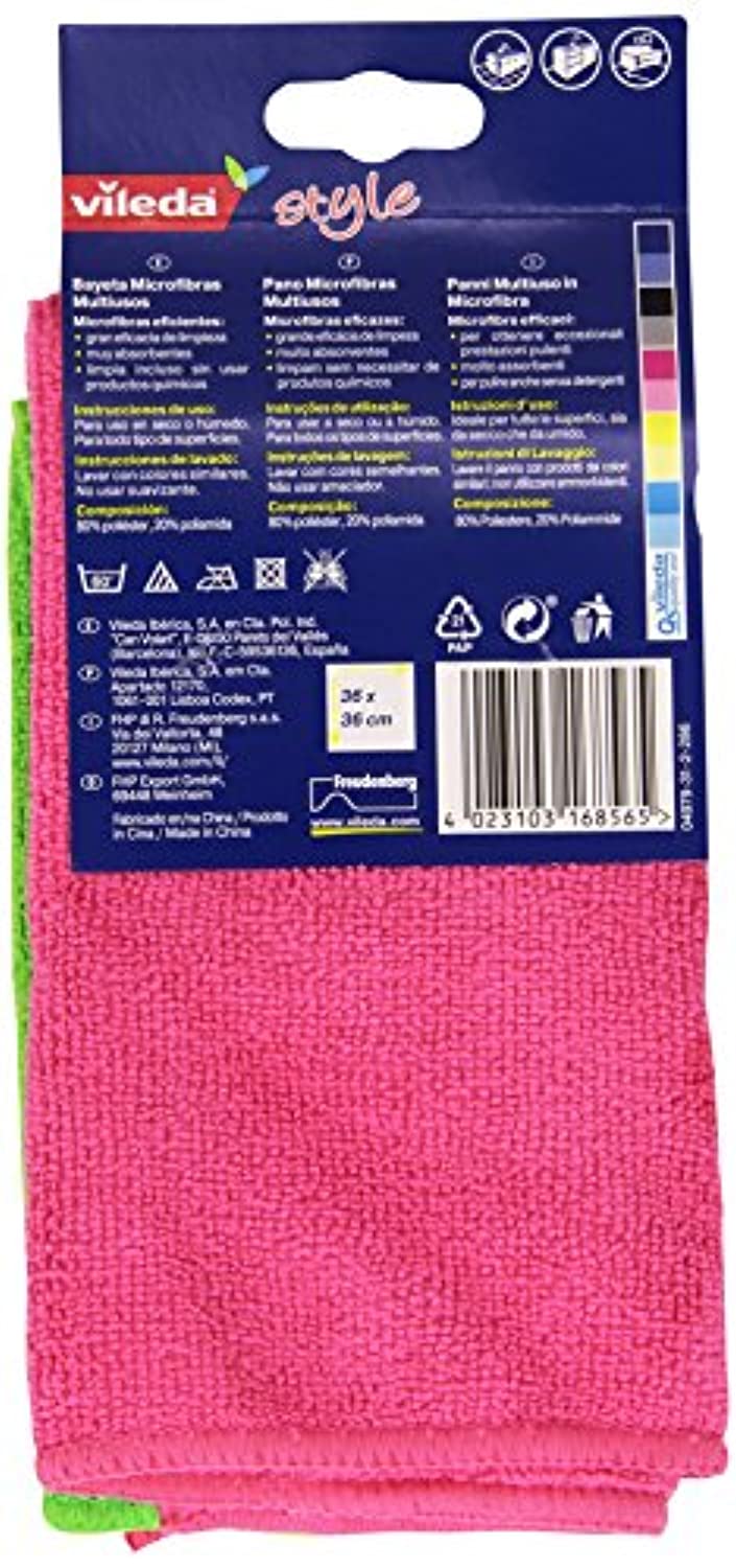 Panni In Microfibra Vileda - 2 Pezzi, Multiuso Per Pulizie Domestiche - Foto 5