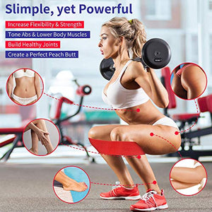 Bande Elastiche Fitness, [Set di 5] Fasce Lattice Antiscivoli...