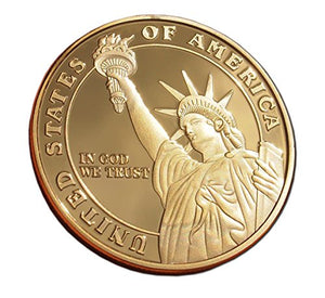 Moneta da collezione d'epoca Liberty e commemorativa
