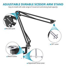 Carica l&#39;immagine nel visualizzatore di Gallery, Neewer Kit 2pz Video Luce LED a USB Dimmerabile 5600K e Morsetto da Tavolo &amp;...