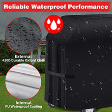 Carica l'immagine nel visualizzatore di Gallery, SPGOOD Copertura Barbecue Da Esterno, Resistente Alle Intemperie, 420D, in Tessuto Oxford, Impermeabile, Antipolvere, Copertura per Barbecue, Copertura Universale [147 x 61 x 122 cm)