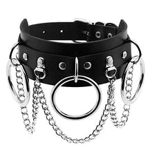 Carica l&#39;immagine nel visualizzatore di Gallery, 1 Pezzo Trend PU Catena Clavicola,O-Ring Clavicola, Collana O-Ring... - Ilgrandebazar