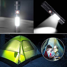 Carica l'immagine nel visualizzatore di Gallery, REHKITTZ Torcia LED Ricaricabile Militare 1300 Lumens Elettrica Alta...