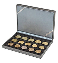 Carica l&#39;immagine nel visualizzatore di Gallery, Lindner 2363-15 NERA Coin Case XM with 15 square compartments for coins or... - Ilgrandebazar
