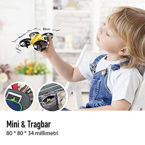 ATOYX 66C RC Mini Drone con Telecomando Funzione di Sospensione Giallo