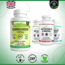 Carica l'immagine nel visualizzatore di Gallery, Ashwagandha, Supplemento naturale, 1000mg