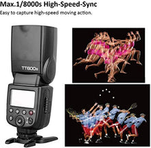 Carica l&#39;immagine nel visualizzatore di Gallery, Godox TT600S High Speed 1/8000s GN60 2.4G Wireless Camera Flash Speedlite...