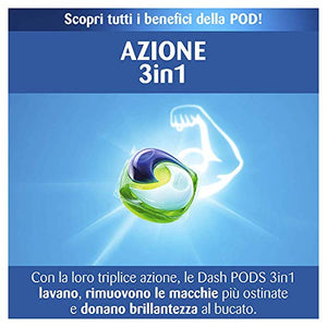 Dash Allin1 Pods Detersivo Lavatrice in Capsule Regolare, Maxi Formato 3 x...