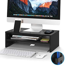 Carica l'immagine nel visualizzatore di Gallery, BONTEC Supporto per Monitor in Legno, da Scrivania con...