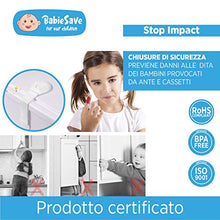 Carica l&#39;immagine nel visualizzatore di Gallery, [12 Pezzi] Bambino Chiusure di Sicurezza Armadio, Fascia Morbida 12p.chiusure