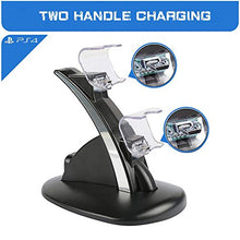 Carica l'immagine nel visualizzatore di Gallery, PS4 Dual Controller Caricatore, Tecnugiz Stazione di Ricarica per PS4, Dual...