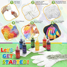 Carica l'immagine nel visualizzatore di Gallery, lenbest Tie Dye Kit, 26 Colori per Tessuti Permanenti a Cravatta Kit di...