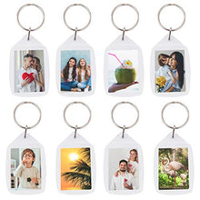 Carica l&#39;immagine nel visualizzatore di Gallery, 100 Portachiavi Foto in Acrilico Trasparente - Vuota Traslucido...
