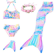 Carica l&#39;immagine nel visualizzatore di Gallery, Costume da bagno a forma di coda sirena, bikini 6-7 anni, Newrainbow