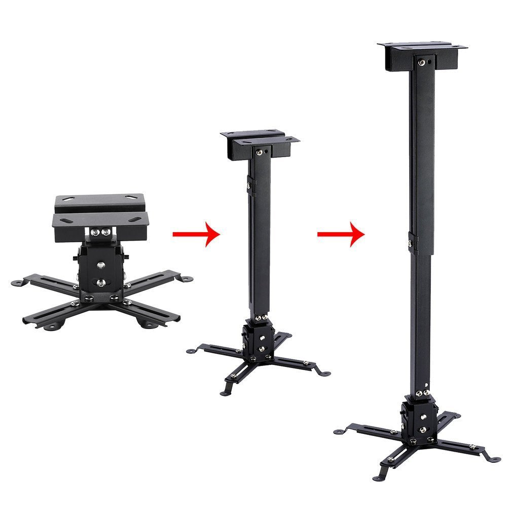 Staffa Regolabile per Proiettore 43-65cm (Nero), Supporto Universale... - Ilgrandebazar