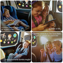 Carica l'immagine nel visualizzatore di Gallery, The Good Mate 2x Tendine parasole auto bambini Premium con astronauta