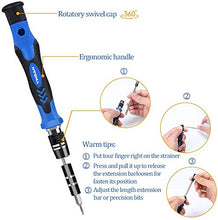 Carica l'immagine nel visualizzatore di Gallery, YINSAN 120 in 1 Set Cacciaviti Precisione Magnetici Professionali, Kit Blu