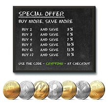 Carica l&#39;immagine nel visualizzatore di Gallery, innoGadgtes Moneta Fisica Bitcoin rivestita in Oro 24 carati. Bitcoin, - Ilgrandebazar