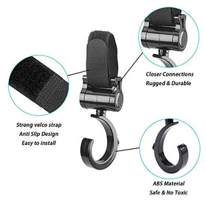 Ganci Passeggino Porta Borse Universale Gancio per Plástico 4pcs