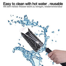 Carica l&#39;immagine nel visualizzatore di Gallery, IREGRO - Spazzola per barbecue con spatola in acciaio inox 304 e manico Nero