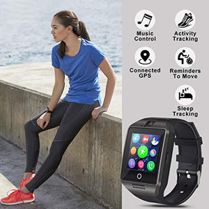 Smartwatch Bluetooth Orologio Intelligente con Camera Smart Watch Nero 02 - Ilgrandebazar