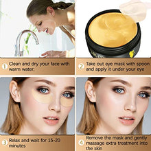 Carica l'immagine nel visualizzatore di Gallery, 60 Pcs Collagene Patch Occhi, 24K Maschera Occhi, Patch Occhiaie e Borse, Anti Occhiaie, Anti Rughe, Rimuovi Borse e Puffiness, Idrata Anti-Età