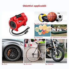 Carica l&#39;immagine nel visualizzatore di Gallery, oasser Compressore Portatile per Auto Mini Pompa Aria P4 12V DC Multiuso con... - Ilgrandebazar