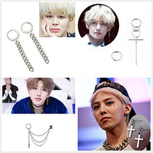 Carica l&#39;immagine nel visualizzatore di Gallery, PPX 6 Pezzi Orecchini Coreani a Catena Lunga, Kpop Bangtan Boy Album Jimin...