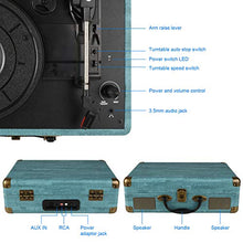Carica l&#39;immagine nel visualizzatore di Gallery, Giradischi Vinile, 3 Velocità (33 1/3, 45 E 78 Giri) stereo M435-GREEN