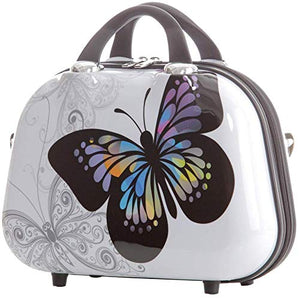 Set valigie rigide tipo trolley in policarbonato, 3 Set, Butterfly(4er Set)