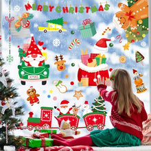 Carica l&#39;immagine nel visualizzatore di Gallery, COZII Vetrofanie Natalizie per Finestre 101 Pezzi - 9 Fogli Adesivi Natalizi per Finestre, Addobbi Natalizi Riutilizzabili, PVC Adesivi Statici Rimovibile, Festa Natale Decorazioni