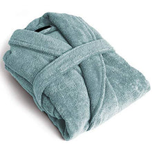 Carica l'immagine nel visualizzatore di Gallery, PimpamTex - Accappatoio Unisex in Cotone 100% con Colletto Taglia S, Verde