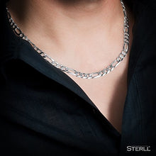 Carica l&#39;immagine nel visualizzatore di Gallery, STERLL Uomo Collana Argento 925 Senza Pendente Sacchetto per Gioielli Regali