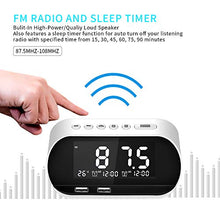 Carica l&#39;immagine nel visualizzatore di Gallery, CHIMAERA Sveglia Digitale,FM Orologio,Radiosveglia da Comodino con White
