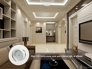 Sunpion Faretti LED da Incasso per Set 6 6000K rotonde bianche - Ilgrandebazar