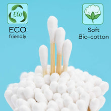 Carica l&#39;immagine nel visualizzatore di Gallery, BLUZELLE [200 pezzi] Bamboo Buds, tamponi di cotone 100% privi plastica e... - Ilgrandebazar